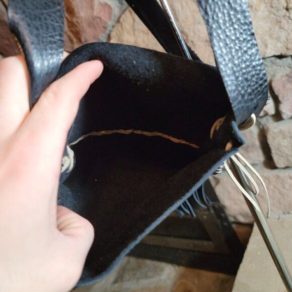 🔷️Genuine Bison Hide Crossbody Purse or Bag by Native Americans BNA12 - Picture 6 of 7